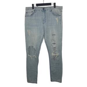 Elwood Womens Jeans 36 Light Wash Denim Blue Skinny Leg Casual Wear